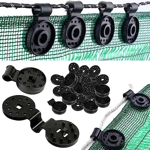 Shade Cloth Heavy Duty Lock Grip, 2023 New Shade Cloth Fix Plastic Clamp, Premium Tarp Clips Fence Fabric Clips for Greenhouse Outdoor Garden Netting, Anti Bird Netting, Sun Shade Net (100 Pcs)