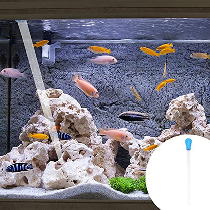 VILLCASE Fish Tank Water Changer Aquarium Droppers, Aquarium Clean Pipette Dropper, Manual Fish Tank Cleaner Coral Feeder Cleaning Waste Changer Pipette Tool,