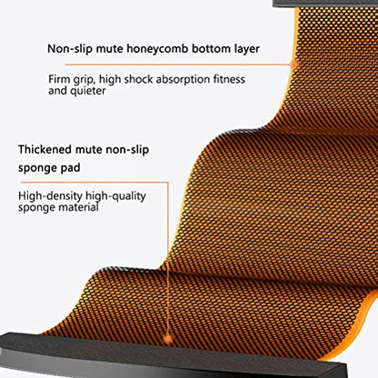 Slide Board with Shoe Cover, Sliding Booties, Slimming Exercise Slide Mat for Leg Pot Training Fitness and Athletic Training (size:200 * 50cm) - color: Black