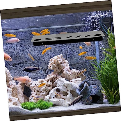 Toddmomy Aquarium Maintenance Tool Holder Wall-Mounted Organizer for Tweezers Scissors and Tank Accessories Stainless Steel Storage Rack for Fish Tank Cleaning