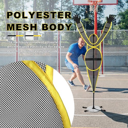 Basketball Training Dummy Defender: Adjustable Fixed Arm, Water Bag Base