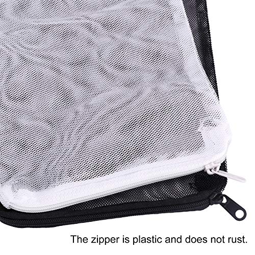 10pcs 7.8 x 5.9 Inch Aquarium Filter Media Bags with Zipper for Activated Carbon, Biospheres, Ceramic Rings