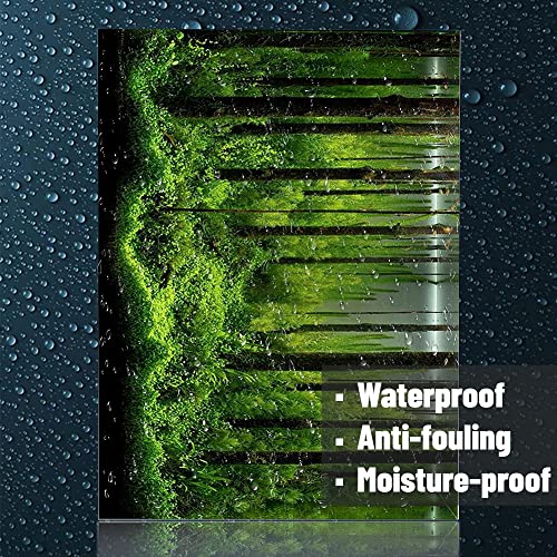 Fish Stickers Wallpaper, PVC Adhesive Undersea Backdrop Seaweed Aquarium Background Decoration Water Plants Fish Background - size: 76*46cm