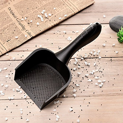 wonderfulwu Cat Litter Scoop with Handle Small Hole, Reptile Litter Cleaner Scoop