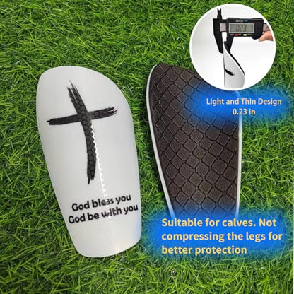 TOMIYO Soccer Shin Guards with Socks Kids 10-12 Calf Protective Equipment - color: White, size: Small