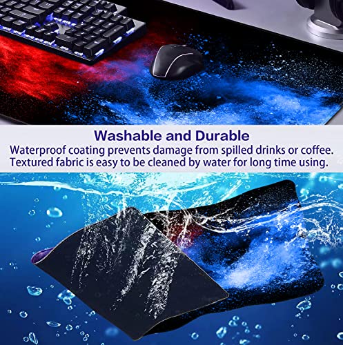 Colorful Starry Sky Mouse Pad, Office, Keyboard, Laptop, and Home Desk Pad | The Surface Of The Mouse Pad Is Designed With Fiber Woven Material, And The Base Is Made Of Natural Anti Slip Rubber. - color: Colorful Starry Sky