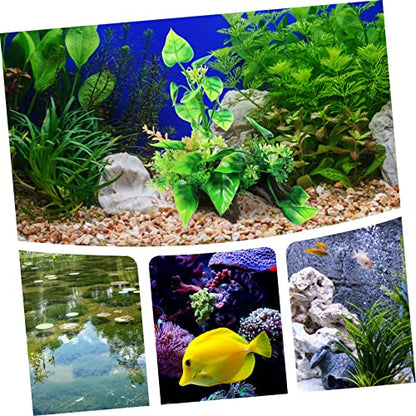 Decorative Fish Tank Grass Compact Artificial Aquarium Plant for Desktop Aquariums Fish Decor Accessory and Aesthetics