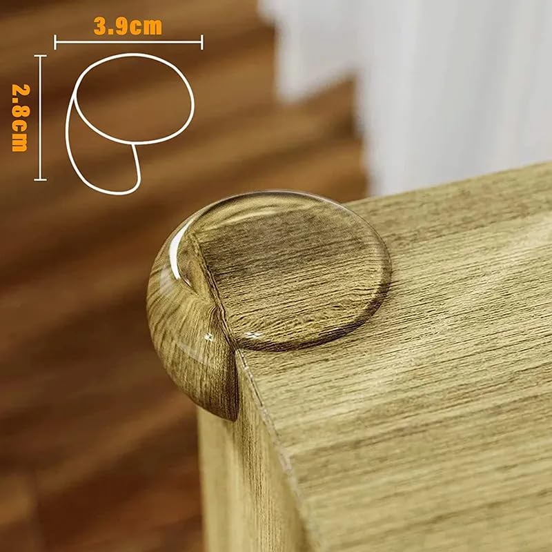Corner Protector for Baby, Protectors Guards, Furniture Corner Guard & Edge Safety Bumpers - Baby Proof Bumper Cushion - Clear & Transparent (12 Pack)