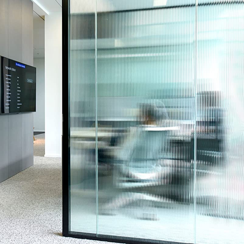 Window Glass Film, Privacy Removable Static Film, 17.5x78.7 Inch - color: B-striped, size: 17.5" x 78.7"