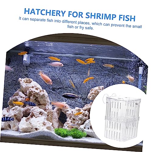 Healifty 3pcs Breeding Box Isolation Container for Aquarium Tank Small Hatchery Nursery Divider for Safe Fish Separation and Acclimation
