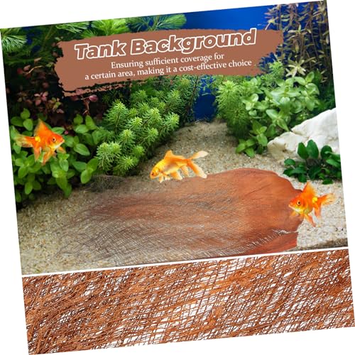 POPETPOP 5 Sheets Palm Tree Bark for Fish Breeding Delicate Barks for Aquarium Decor Plant Supply and Garden Backdrop for Hatching Fish Fry and Enhancing Aesthetic Appeal