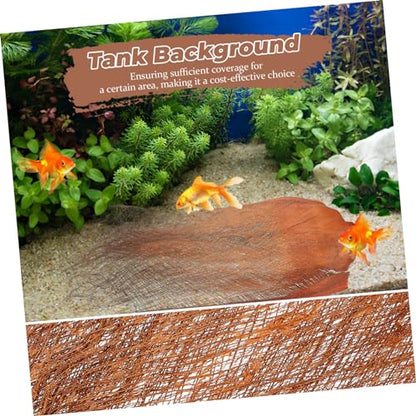 POPETPOP 5 Sheets Palm Tree Bark for Fish Breeding Delicate Barks for Aquarium Decor Plant Supply and Garden Backdrop for Hatching Fish Fry and Enhancing Aesthetic Appeal