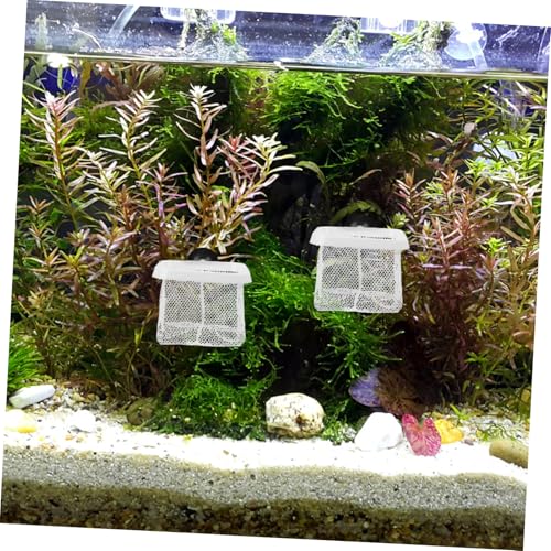 SUPVOX 5pcs Aquarium Breeding Net with Cups Fish Tank Mesh Separator for Fry and Shrimp Easy to Install Protective Net for Fish and Newborns