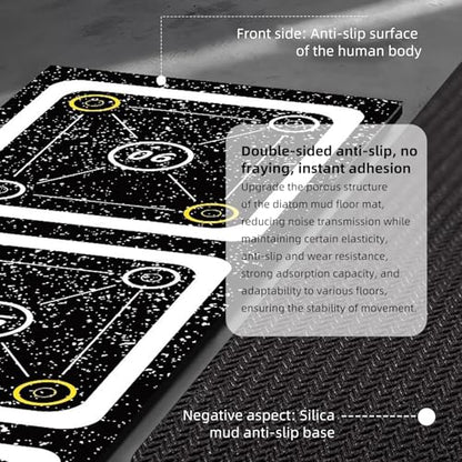 Rubber Agility Ladder Non-Slip Speed Agility Training Ladder Pad for Soccer Football Footwork, Workout Ladder for Soccer Football Tennis Boxing Training, Agility Training Equipment - size: 8.8 ft