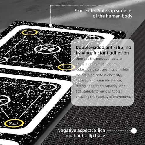 Rubber Agility Ladder Non-Slip Speed Agility Training Ladder Pad for Soccer Football Footwork, Workout Ladder for Soccer Football Tennis Boxing Training, Agility Training Equipment - size: 15 ft