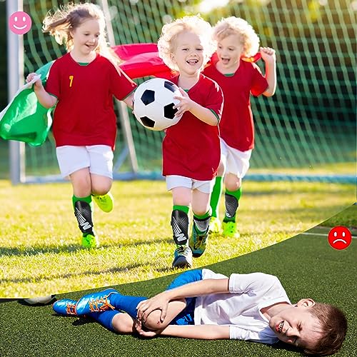 Shin Guards Soccer Kids Toddler, Shin Guard for Boys Girls 2-18 Years Old - color: Black, size: Small