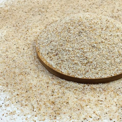 5 lbs Aquarium Silica Sand. 0.4-0.8 mm Mini Gravel Substrate for Fish Tank, Plants Potted, Fire Pits, Candle, Vase Filler and Crafts - color: Beige, size: 5 LB
