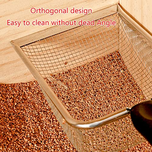 Sand Scooper Stainless Steel Fine Metal Sand Shovel Terrarium Litter Cleaner Corner Scoops