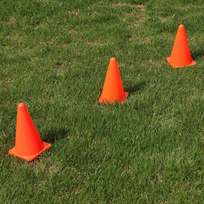 CARTMAN Agility Training Cones, Plastic Soccer Field Markers Indoor Outdoor for Events - style: 9" 12pk