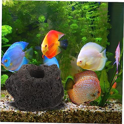 COLLBATH 10pcs Volcanic Plant Fixing Rings for Fish Tank Durable Aquarium Decoration Base for Water Plants Flexible and Easy to Clean for Aquariums