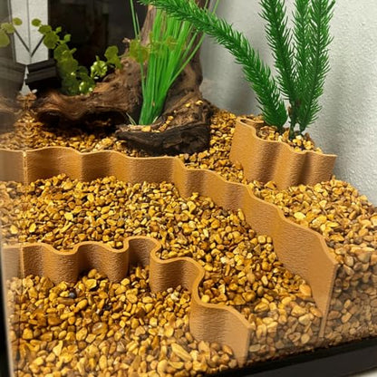 REEFSHAPE Aquarium or Terrarium Substrate Cliffs Combo Pack | Separate Substrate Layers in Aquariums or Terrariums to Create Cliffs & Depth | Made in USA (Cliff Combo, Tan)