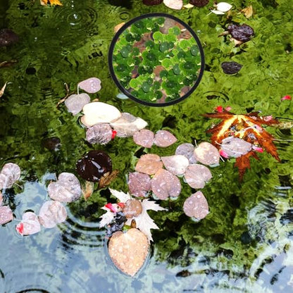 Fish Feeding Ring, 5 Sizes of Reusable Aquarium Feeding Ring Black Washable Aquarium Floating Plant Corral for Keeping Floating Plants in Place