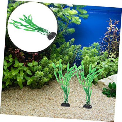DECHOUS 10Pcs Artificial Aquarium Plants Realistic Fish Tank Decoration Durable Desktop Aquarium Accessory for Fish Tanks Ponds and Aquatic Landscapes
