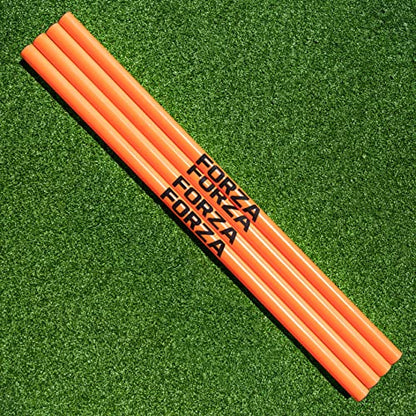 FORZA Agility Poles & Clips | Create Your Own Hurdles - 8 Color Options - color: Orange, style: Poles Only