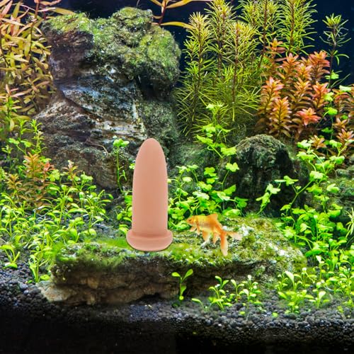 Shrimp Breeding Bucket 6.69X3.93X3.93In Lightweight Pottery Clay Aquarium Decoration Fish Spawning Cone Water Purifying Breeding Tool for Angelfish and Shrimp