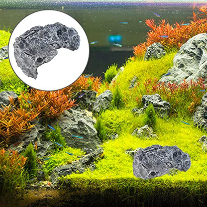 balacoo Turtle Basking Platform Lifelike Resin Simulation Stone for Reptile Terrarium Multi-Functional Hiding Cave and Rest Stand for Aquariums and Home Decor