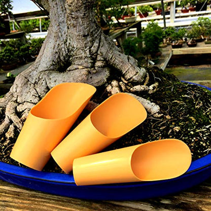 Plastic Soil Scoopers by Tinyroots - Set of 3 Soil Scoop Set, Used by Kaikou School of Bonsai Since 1987