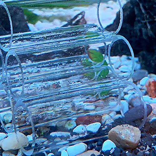 Ipetboom Shrimp Shelter Transparent Fish Breeding Tube for Aquarium Decoration Fish Hiding Shelter Lightweight Safe for Aquarium Landscape
