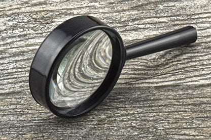 SE 5x Handheld Magnifier, 2" Glass Lens Dia. - MH7005C