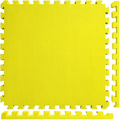 Meister X-Thick 1.5" Interlocking EVA Foam Mats - YL - 16 Tiles (64 Sqft) - color: Yellow, size: 16 Tiles (64 Sqft)