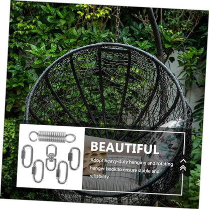 Hammock Chair Spring Hanging Kit Set, Heavy Duty Stainless Steel