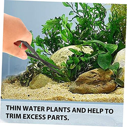 ibasenice Underwater Plant Scissor Ergonomic Aquarium Trimmer for and Convenient Tool for Cleaning Substrate and Gravel Fish Tanks