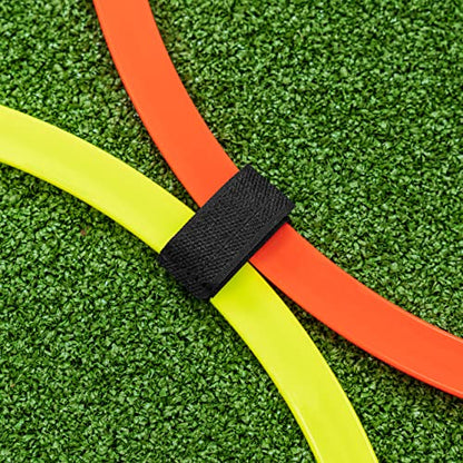 FORZA Agility Rings [12 Pack] | Speed & Agility Training Equipment for Athletes - Available in 10 Colors - color: White