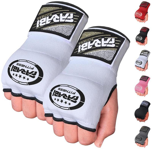FARABI Kids Hybrid Boxing Inner Gloves Punching Boxing Gloves - color: White