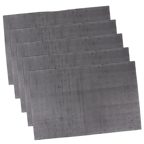 Happyyami 5pcs Plastic Mesh Grid for Projects Multi-Purpose Handmade Mesh for Fish Tank Aquariums and Crafting Black - color: Black