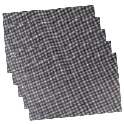 Happyyami 5pcs Plastic Mesh Grid for Projects Multi-Purpose Handmade Mesh for Fish Tank Aquariums and Crafting Black - color: Black