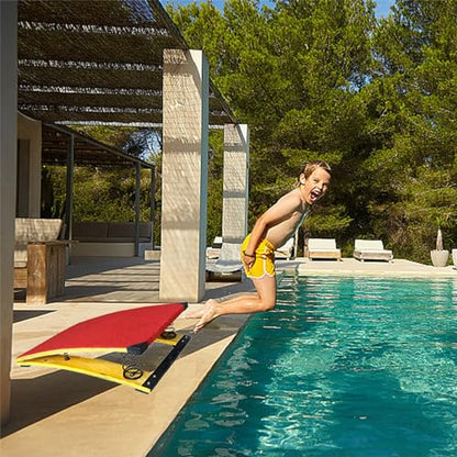 Gymnastics Springboard, Vault Training Springboard for Kids with Rubber Anti-Slip Mat Base, for Gymnastics Training, Home, Pool and Outdoor Exercise - size: 4 Springs-31.5"L x 19.7"W