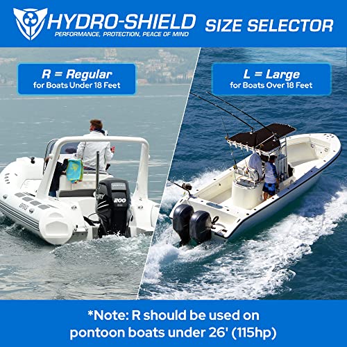 Hydrofoil Boat Stabilizer - Skeg-Mounted Shield for Motors with Marine Grade Mounting Bracket - Available in 4 Sizes - Improve Performance, Shield Your Propeller, and Protect Marine Life - style: L35