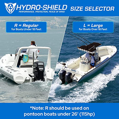Hydrofoil Boat Stabilizer - Skeg-Mounted Shield for Motors with Marine Grade Mounting Bracket - Available in 4 Sizes - Improve Performance, Shield Your Propeller, and Protect Marine Life - style: L35