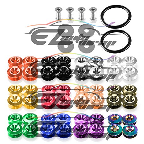 Gold Bumper Quick Release Fasteners for Car Bumpers Trunk Fender Hatch Lids Kit - color: GOLD