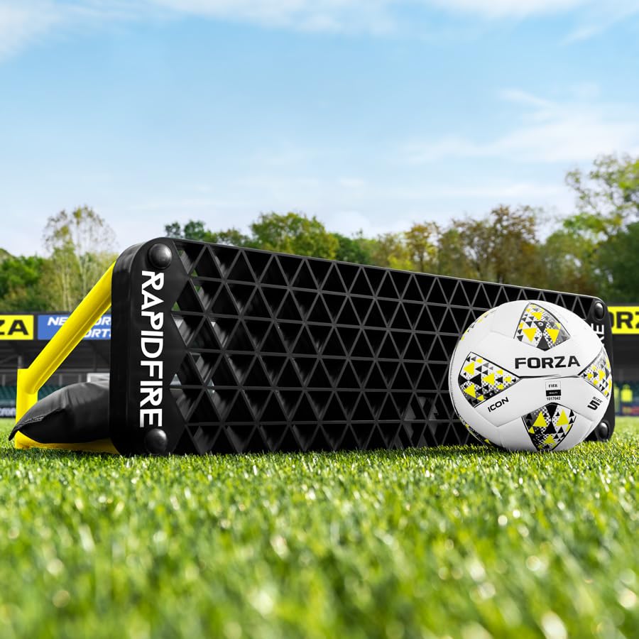 FORZA METIS x RapidFire Interactive Wave Rebound Boards | Reaction Soccer Training Equipment with App-Enabled Lights - Improve Speed, Agility, and Ball Control - size: Standard (40In), style: 4x Lights & 4x Boards