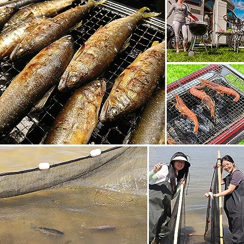 Professional Seine Net | 5 to 50 ft | Ultra Strong | Maximizes Catch | Ideal for Both Commercial and Recreational Fishing - style: 4' X 25'