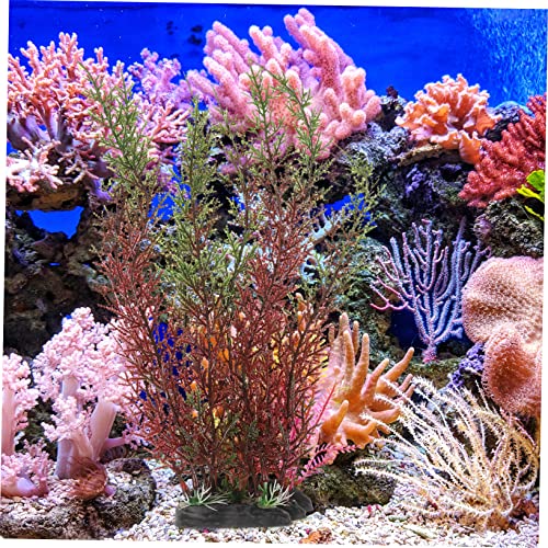 2pcs Creative Artificial Aquarium Grass Vivid Wear-Resistant Desktop Tank Plants for Fish Tank Decoration Simulation Plants