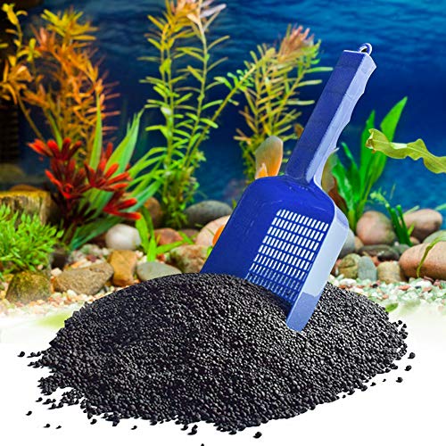 HERCHR Aquarium Fish Tank Garden Sand Scraper 2Pcs Gravel Strainer Shovel Clean Tool Cleaning Pan Scoop Shovel for Aquarium Water Leaking Sand