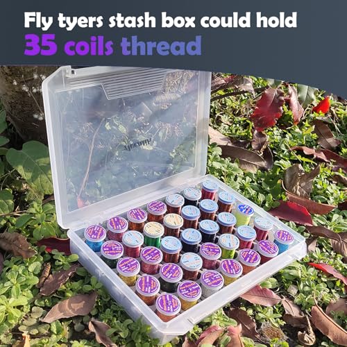 Aventik Fly Tyers Spool/Stash Box Essential Gear for Anglers Compact (1PACK)