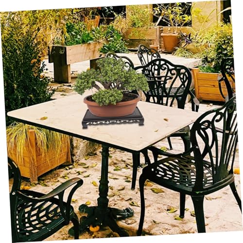 ibasenice Rectangular Plastic Flowerpot Stand for Indoor Plants and Fish Tanks Versatile Pedestal Base Stable Support for Decoration Design for Home and Garden Use
